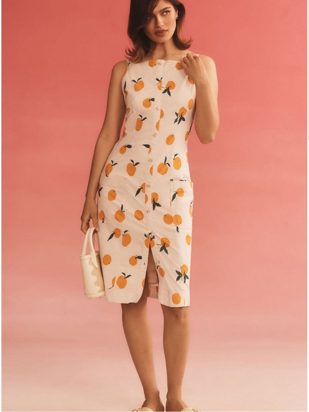 🆕 Dylan Mierzwinski x MAEVE Colette Citrus Midi Dress M